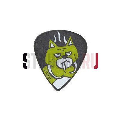Медиатор Pickboy Pick Stoned Cat, черный, 0.8 мм, 1 шт.