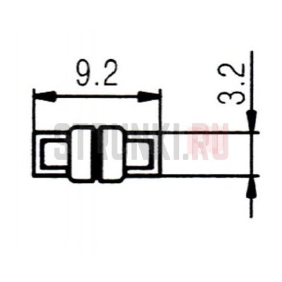 Седло для бриджа типа Tune-o-Matic PARTSLAND PS112-BK, чёрный