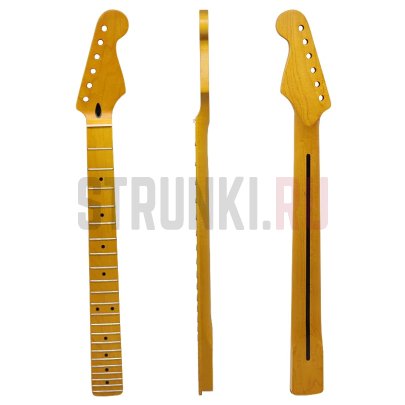 Гриф для электрогитары Stratocaster, кленовый, 22 лада, Bestwood ST M1 High Gloss