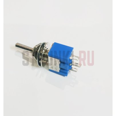 Микропереключатель 3х позиционный Dr. Parts M518 ALPS ON-OFF-ON, хром