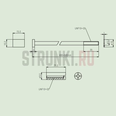 Анкер 440мм, односторонний компрессионный PARTSLAND RS001
