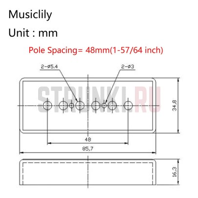 Крышка для сингла Musiclily MX1999IV, 48мм, кремовая