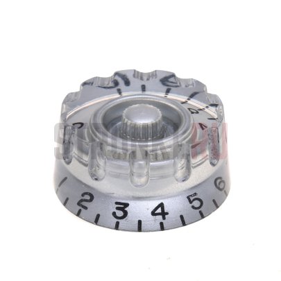 Ручка потенциометра Musiclily MX1562SR, Speed style, дюймовая, прозрачная