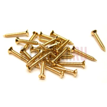 Musiclily MX1851GD, cаморез для рамок хамбакера (2.5x18mm), позолота