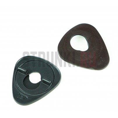 Комплект стреплоков (пара) DUNLOP 7007J Ergo, черные, пластик