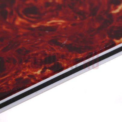 Задняя крышка для Fender US/Mexico Musiclily MX0583, черепаховая красная