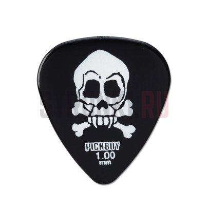 Медиатор Pickboy PB110P6H, черный, 1 мм, 1 шт.