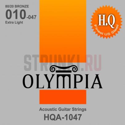Струны для акустической гитары Olympia HQA1047 80-20 Bronze 10-47