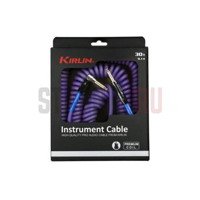 Кабель инструментальный, Kirlin IMK-182BFGL, фиолетовый, 9.1 метра, витой