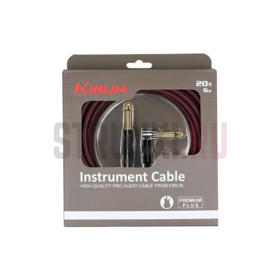 Кабель инструментальный, Kirlin IWB-202BFGL 3M BR, красный, 3 м