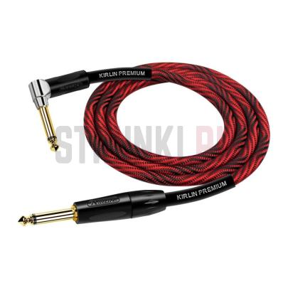 Кабель инструментальный Kirlin IWB-202BFGL 3M WBR, красный, 3 м
