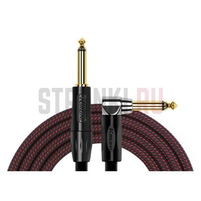 Кабель инструментальный, Kirlin IWB-202BFGL 6M BR, красный, 6 м