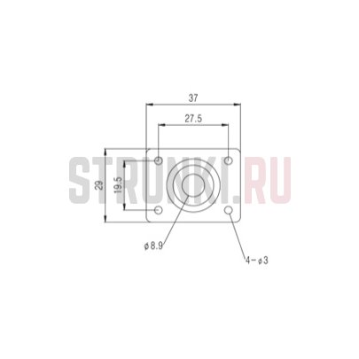 Paxphil MX0171 HJ005-BK панель для джека, черный