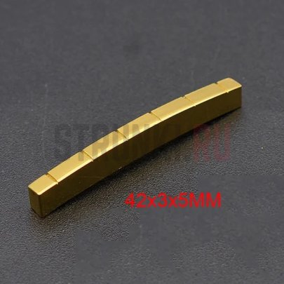 PARTS LTS ЛАТУННЫЙ верхний порожек для электрогитары Strat,  (42x3x5 mm)