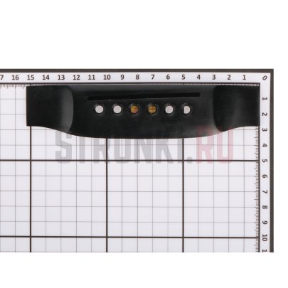 WBO GBE Струнодержатель акустической гитары, черное дерево