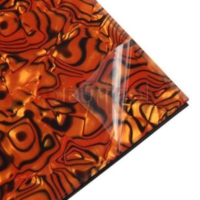 Пластик для панелей Musiclily MX0202, тигровый перламутр, трехслойный, 290x430 мм