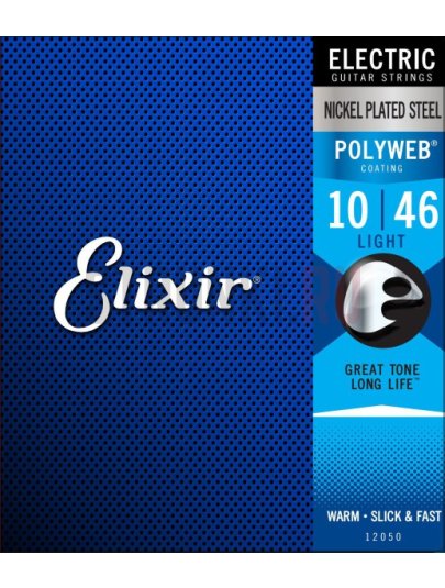 Струны для электрогитары Elixir 12050 Polyweb Light 10-46