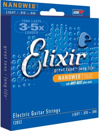 Струны для электрогитары Elixir 12050 Polyweb Light 10-46