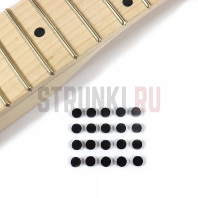 Инлей пластиковый черный, диаметр 6 мм