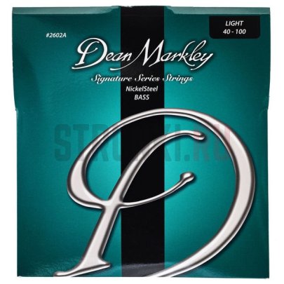 Струны для бас-гитары Dean Markley DM2602A Signature Nickel Steel, никелированные 40-100