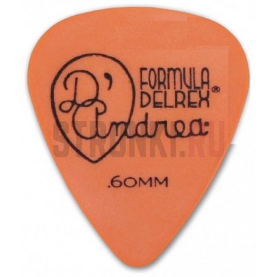 Медиатор D'Andrea Formula Deldrex D351, 0.60 мм, 1 шт..