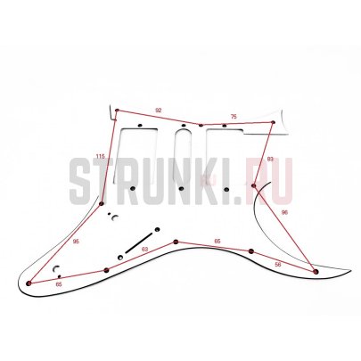 Пластиковая панель, трехслойная, серый перламутр, IBANEZ STYLE, H-S-H, CARAYA H-1004G