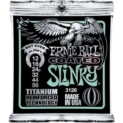 Струны для электрогитары Ernie Ball 3126 Coated Not Even Slinky 12-56