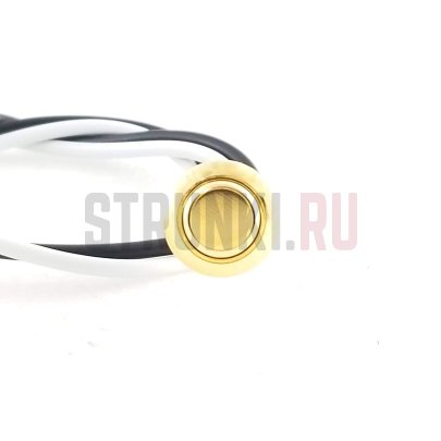 Kill Switch для электрогитары Tesi MICRO Metal, Momentary, золото, 8мм