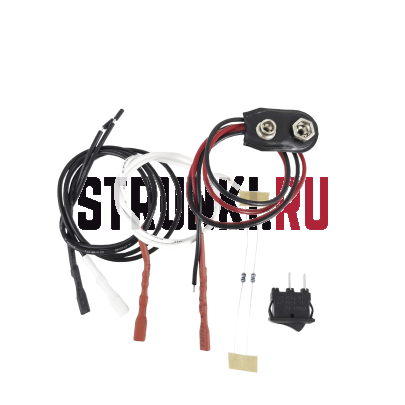 Kill Switch для электрогитары Tesi POCO LED, Momentary, хром/голубой, 12мм