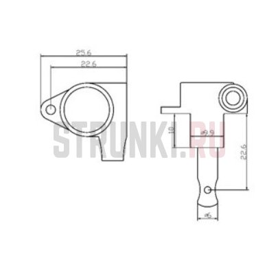 Колки 3+3 PARTSLAND SG318 W/D12, чёрный