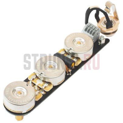Готовый темброблок бас-гитары для Jazz Bass JB Vintage 250k Traditional Vintage for Jazz Bass (250k CTS + 0.047uf Cap)