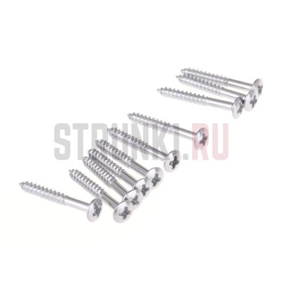 Саморезы для бриджа Musiclily M583 (3 х 22 мм), хром