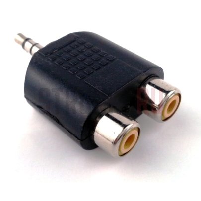 Переходник джек стерео 3,5мм на 2 х тюльпан (мама), PROEL AT128