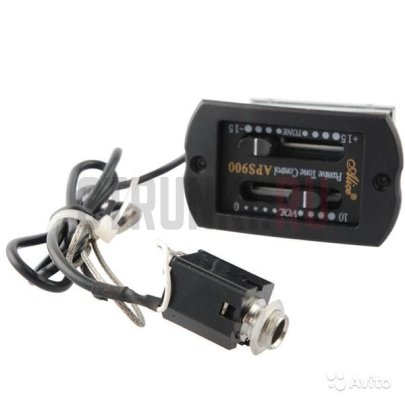 Звукосниматель - пьезодатчик ALICE EQ-APS900, регуляторы громкости и тона