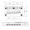 Бридж фиксированный PARTSLAND BN007CR, хром картинка 2