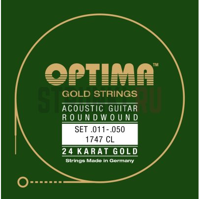 Струны для акустической гитары Optima Acoustic 24K Gold Strings 1747.CL 11-50