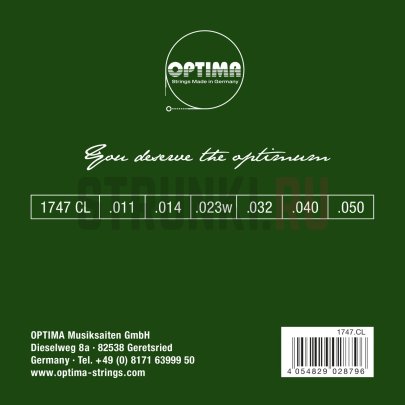 Струны для акустической гитары Optima Acoustic 24K Gold Strings 1747.CL 11-50