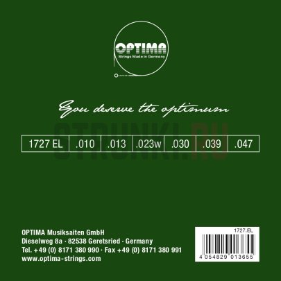 Струны для акустической гитары Optima Acoustic Bronze Strings 1727.EL 10-47