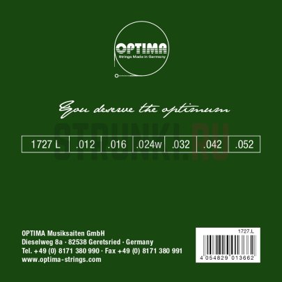 Струны для акустической гитары Optima Acoustic Bronze Strings 1727.L 12-52