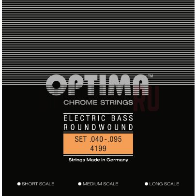 Струны для бас-гитары Optima Bass Guitar Chrome 4199.L 40-95