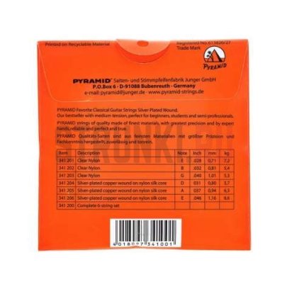 Струны для классической гитары Pyramid Classical Guitar Favorite 341200 28-46