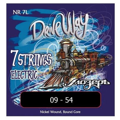 Струны для электрогитары Мозеръ NR 7L Drive Way Nickel 9-54