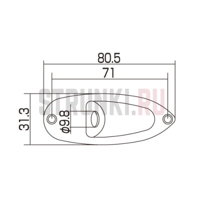 GOTOH JCS-1GG площадка крепления гнезда (jackplate), Fender style, позолота