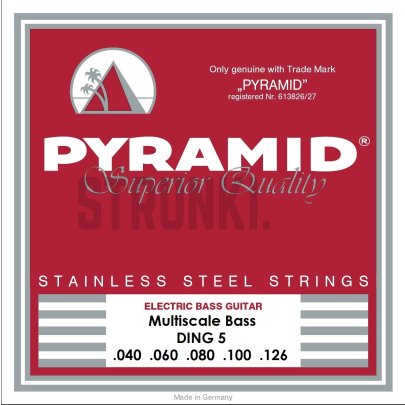 Струны для бас-гитары Pyramid Bass MULTIScale DING5 40-126