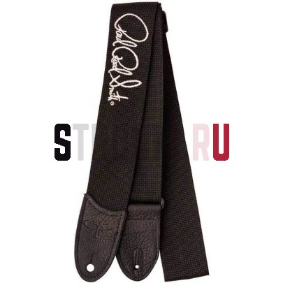 Ремень для гитары PRS Poly Strap, Signature Silver, Black