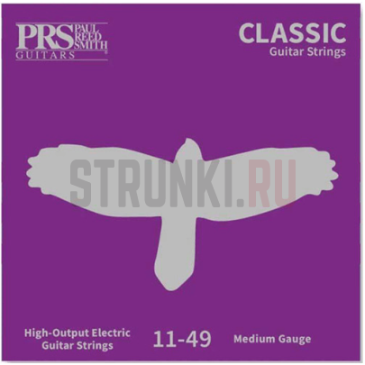 Струны для электрогитары PRS Classic, Medium 11-49