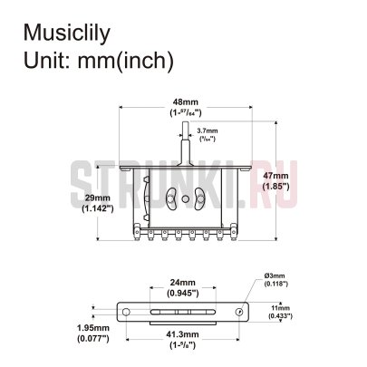 Переключатель 5-ти позиционный Musiclily MX2375