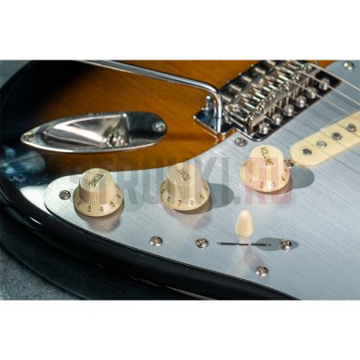 Панель для Fender Stratocaster Vintage 60s SSS, Musiclily MX2467AN, никель