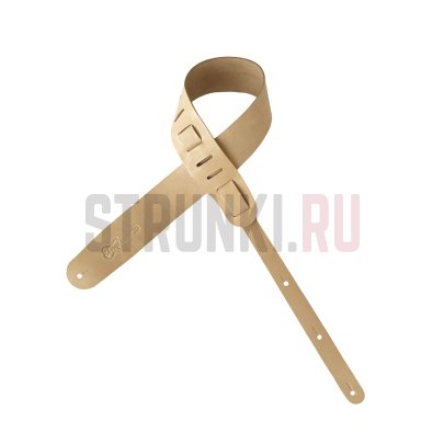 Ремень для гитары кожаный, ChoruS, кремовый