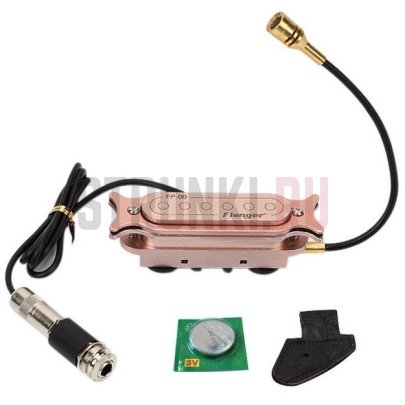 Звукосниматель магнитный для акустической гитары Flanger FP-09